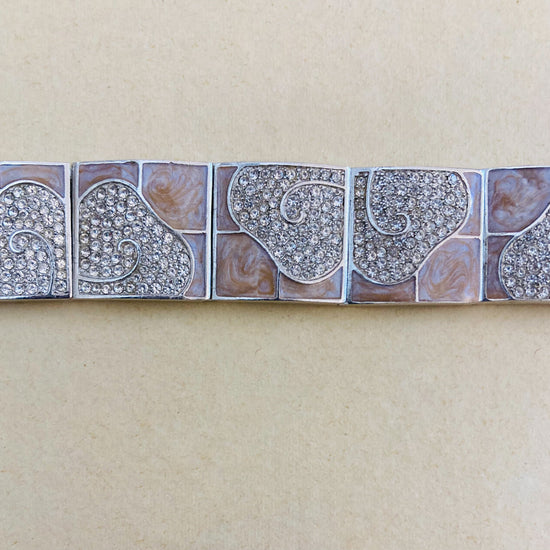 Bracciale 70s smalto e strass Alice In Vintage