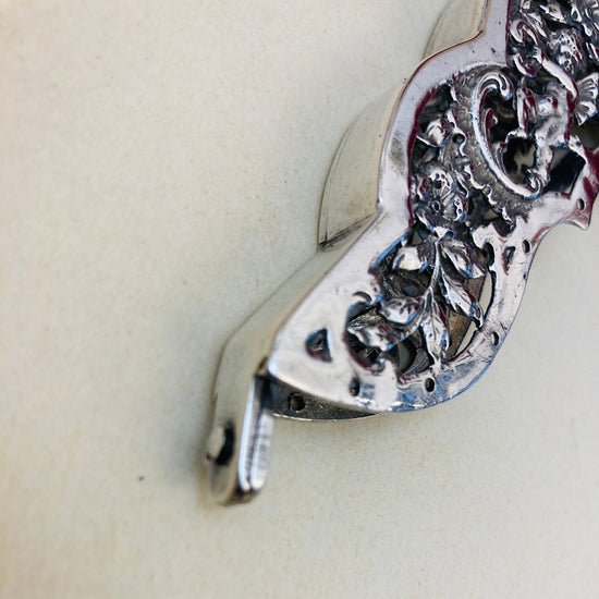 Cerniera liberty argento Alice In Vintage