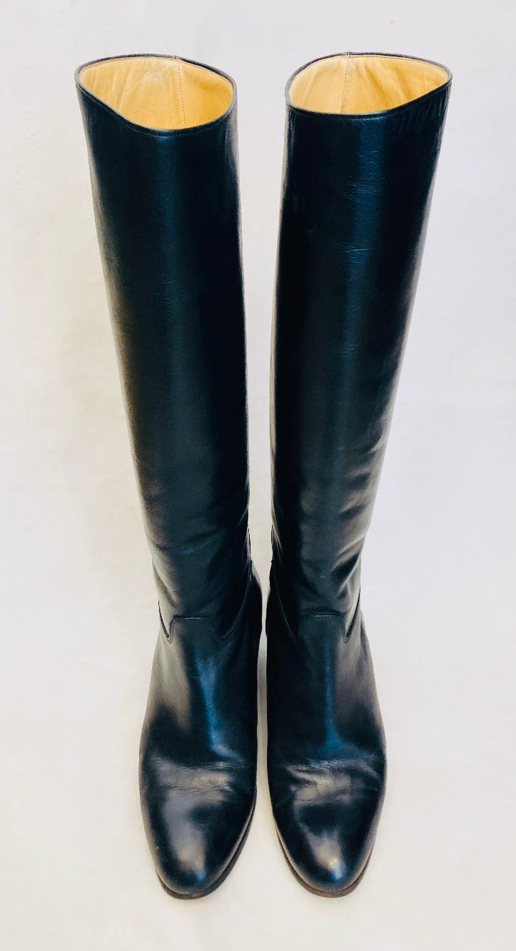 Boots 70s pelle n 36 Alice In Vintage