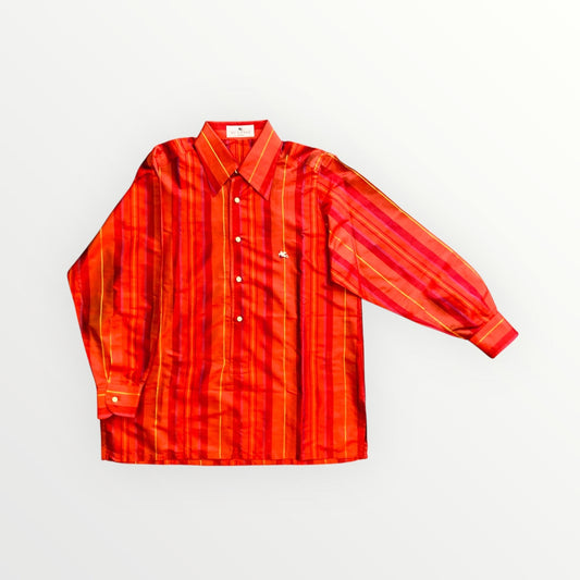 Etro camicia seta stripes Alice In Vintage