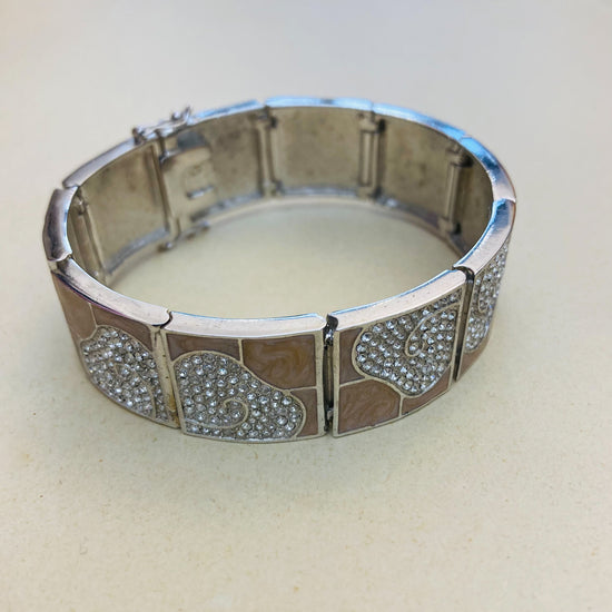 Bracciale 70s smalto e strass Alice In Vintage