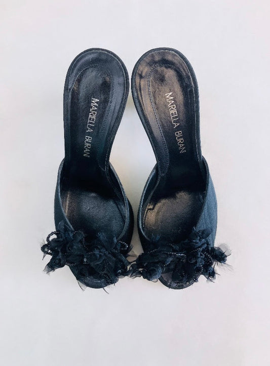 Mariella Burani 90s sandali flower Alice In Vintage