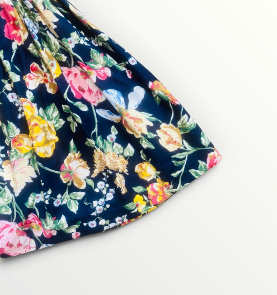 Completo kids 80s cotone flower Alice In Vintage