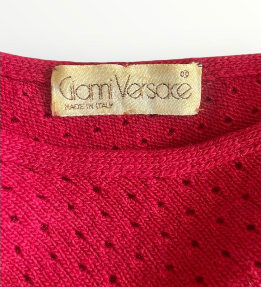 Maglione 90s tricot Versace Alice In Vintage