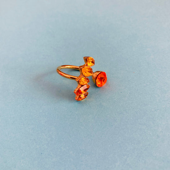 Anello 90s cristalli Alice In Vintage