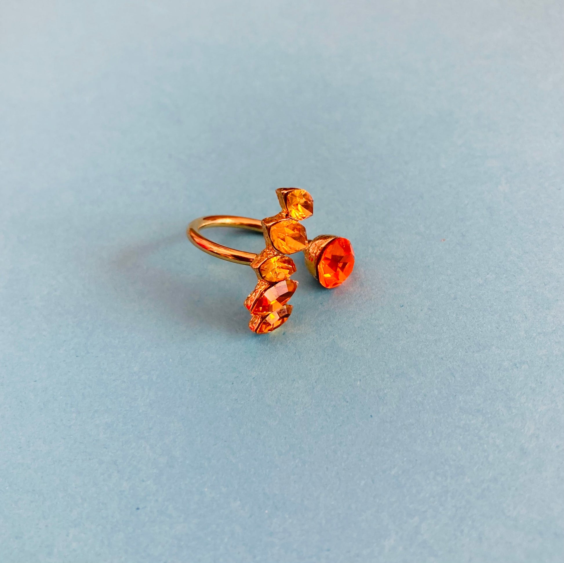 Anello 90s cristalli Alice In Vintage