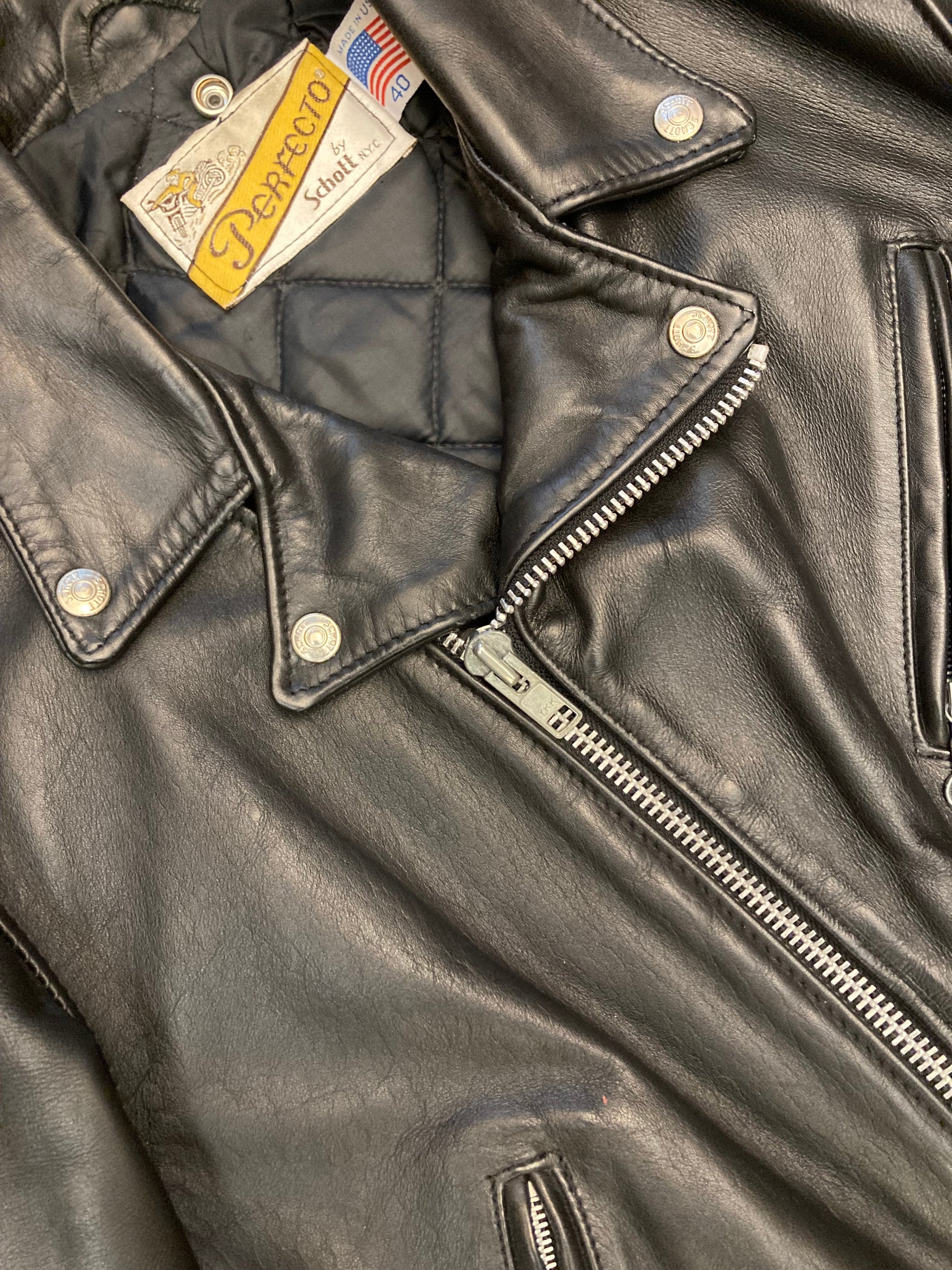 Schott perfecto 618 leather jacket Alice In Vintage