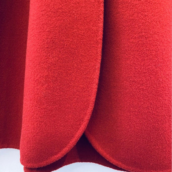 Coat 90s lana e cachemire fragola Alice In Vintage