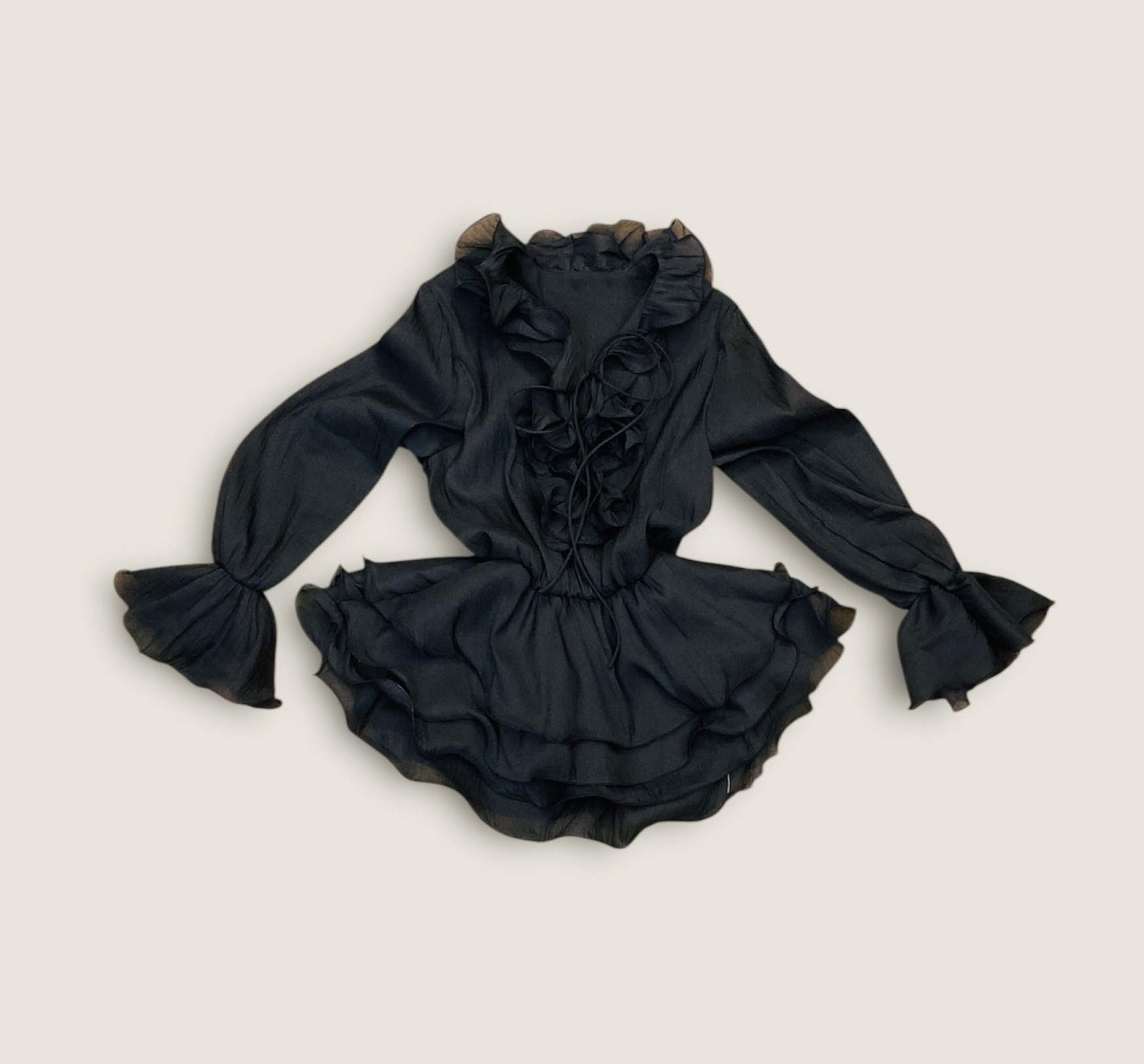 Mini abito rouches 90s Alice In Vintage