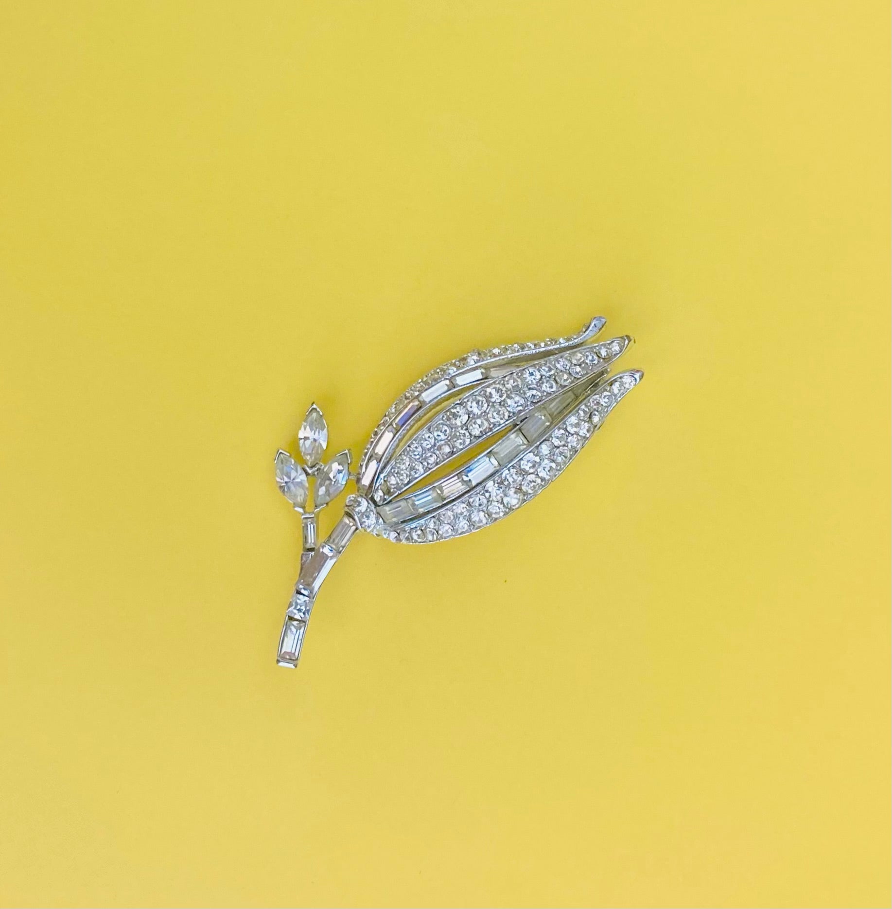 Spilla fiore strass 50s Alice In Vintage
