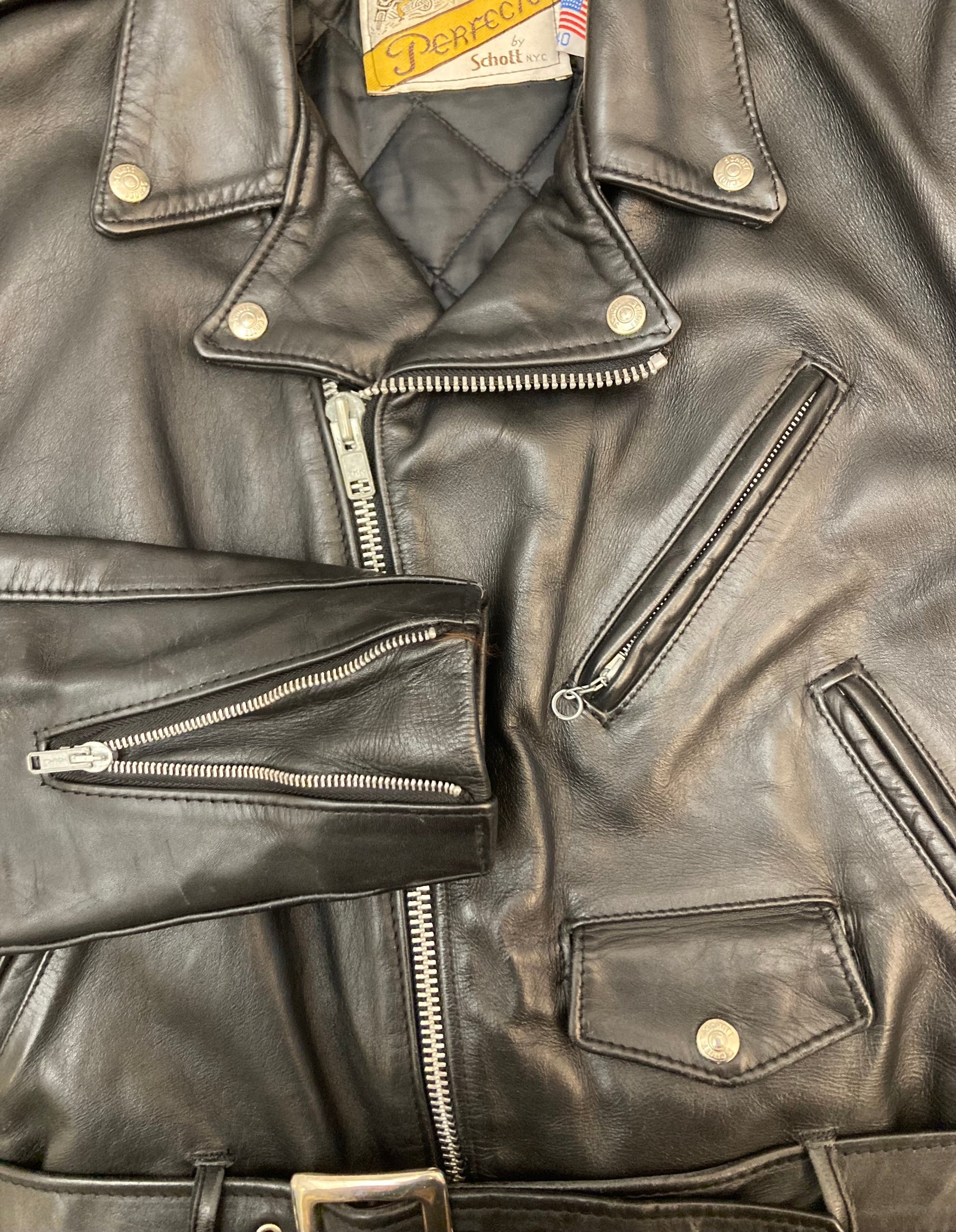 Schott perfecto 618 leather jacket Alice In Vintage