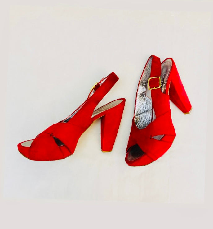 Le solferine sandali slingback Alice In Vintage