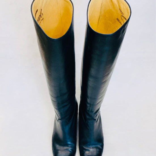 Boots 70s pelle n 36 Alice In Vintage