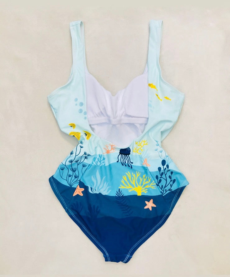 One piece swimsuit 90s Alice In Vintage