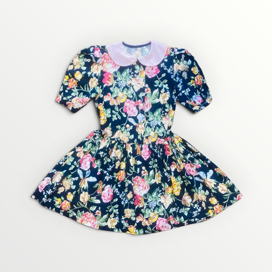 Completo kids 80s cotone flower Alice In Vintage
