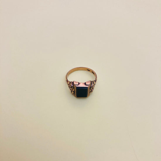 Anello uomo oro e onice Alice In Vintage