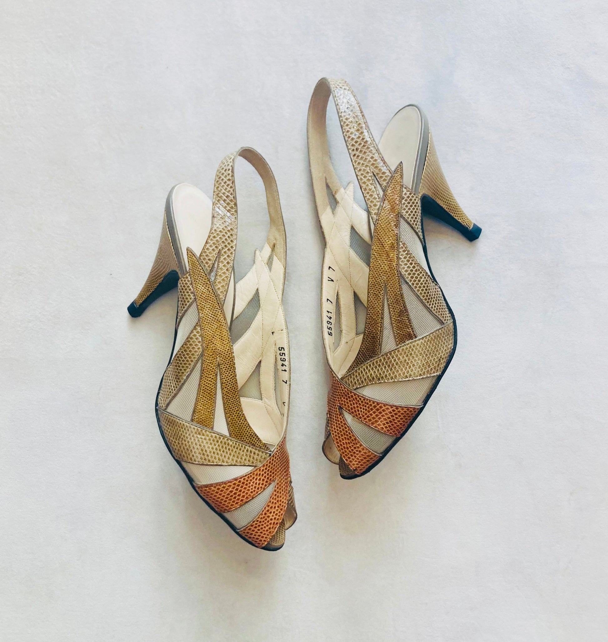 Mario Valentino 70s slingback Alice In Vintage