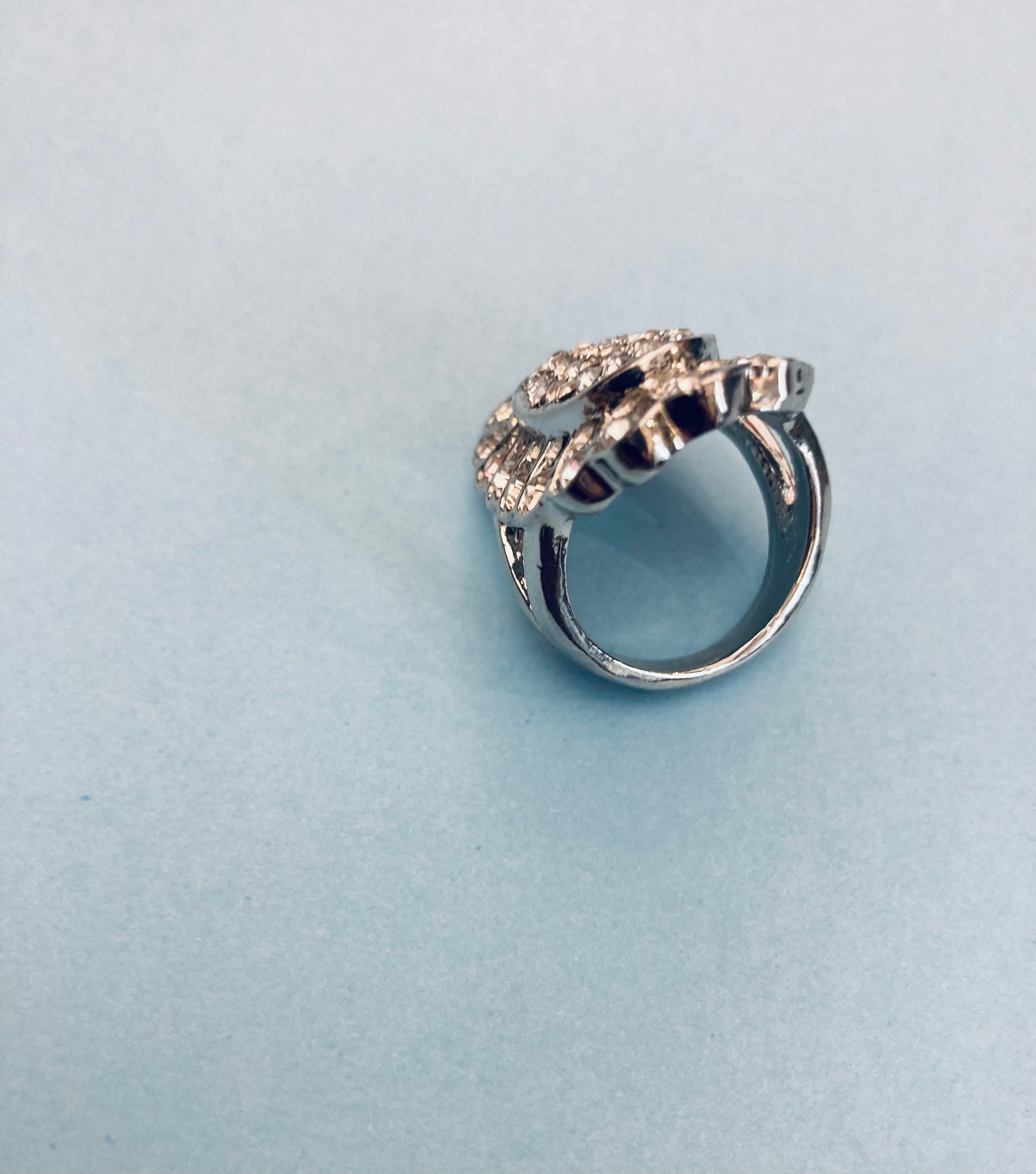 Anello strass maxi flower Alice In Vintage