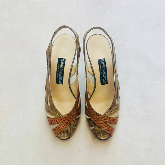 Mario Valentino 70s slingback Alice In Vintage
