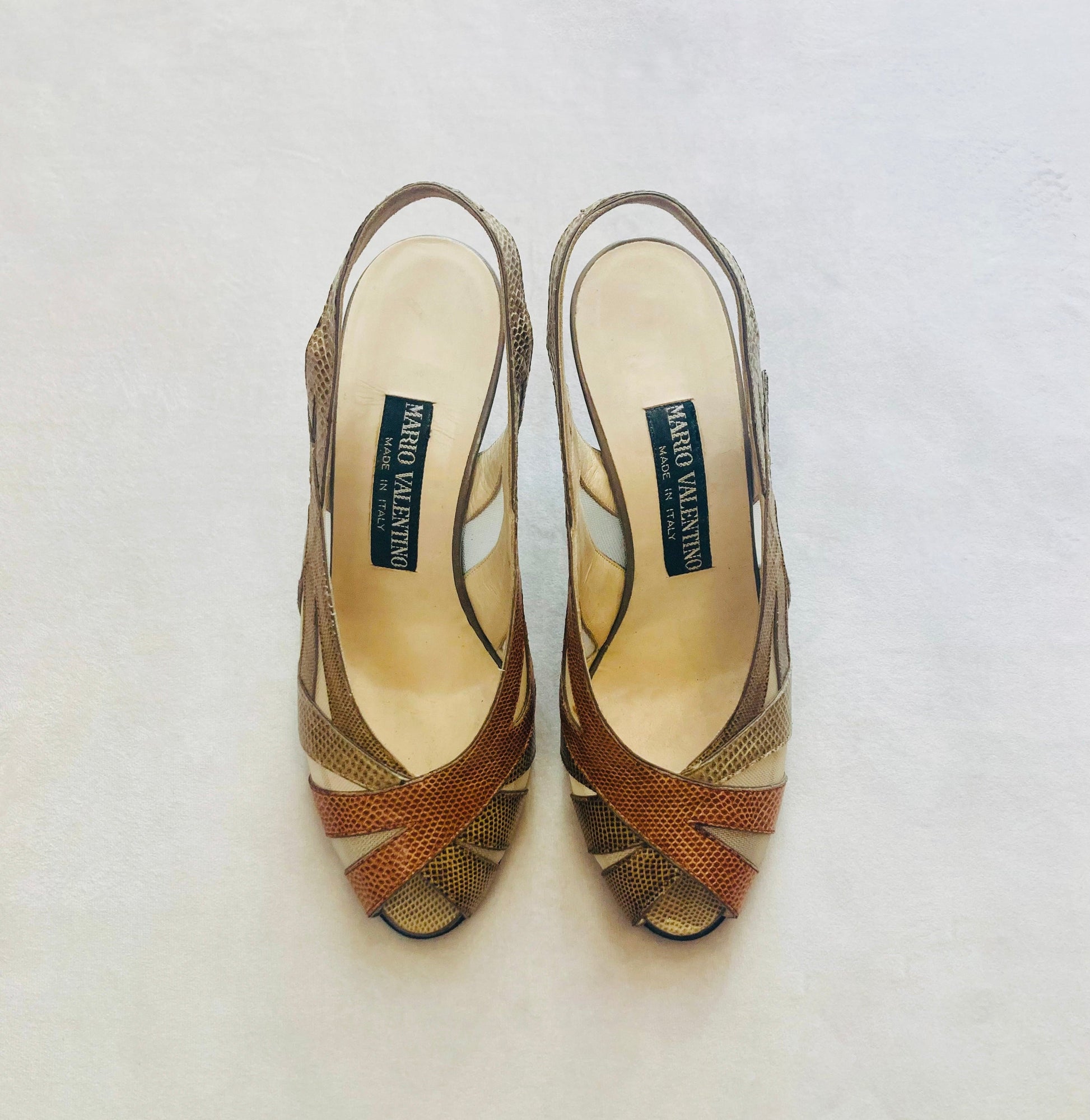 Mario Valentino 70s slingback Alice In Vintage