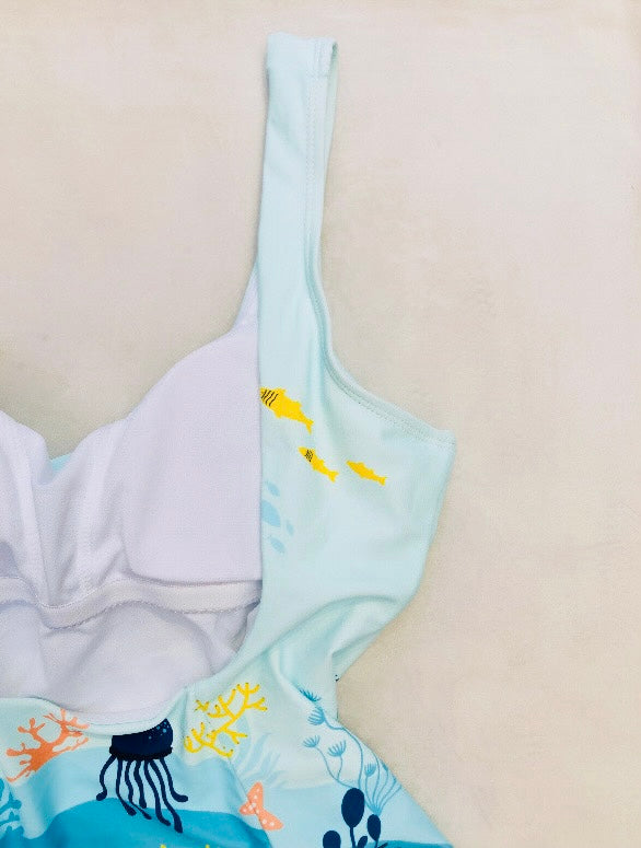 One piece swimsuit 90s Alice In Vintage