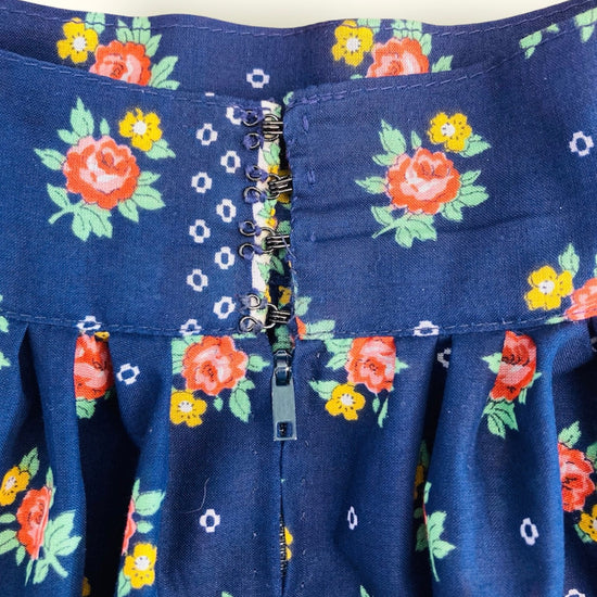 Gonna tirolese flower 70s Alice In Vintage