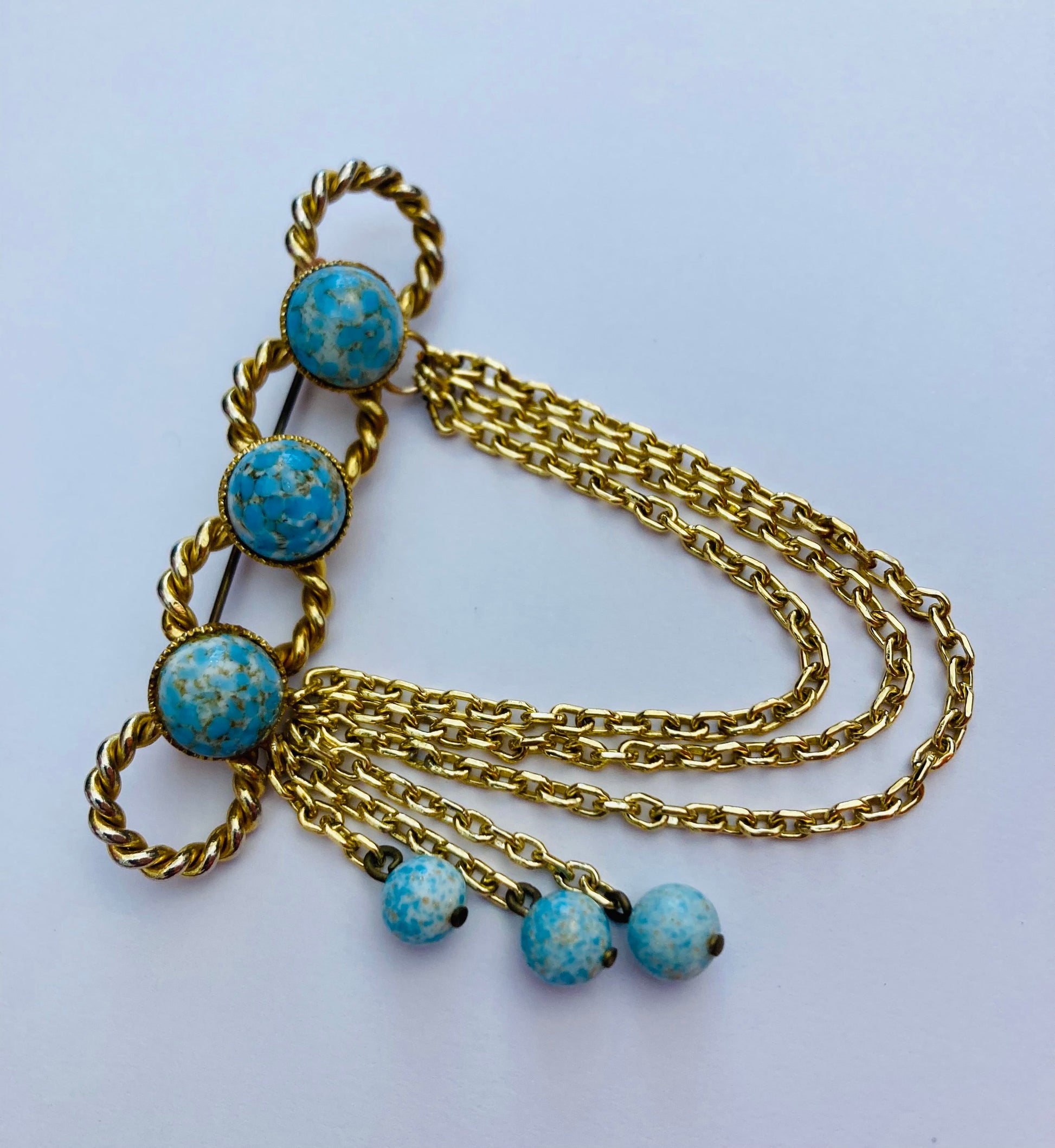 Spilla a catena 70s Alice In Vintage