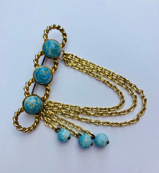 Spilla a catena 70s Alice In Vintage