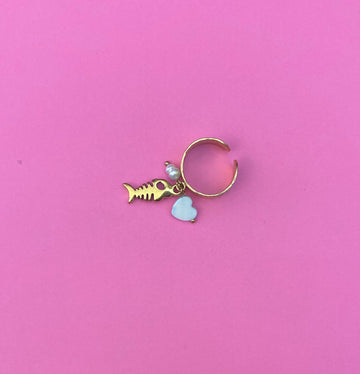 Anello charms 90s Alice In Vintage