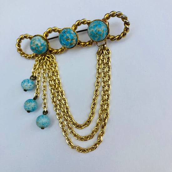 Spilla a catena 70s Alice In Vintage