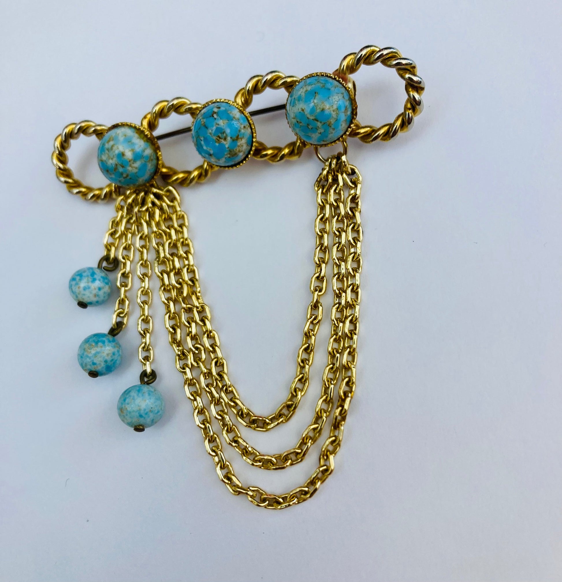 Spilla a catena 70s Alice In Vintage