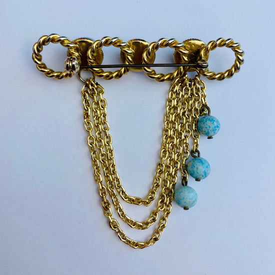 Spilla a catena 70s Alice In Vintage