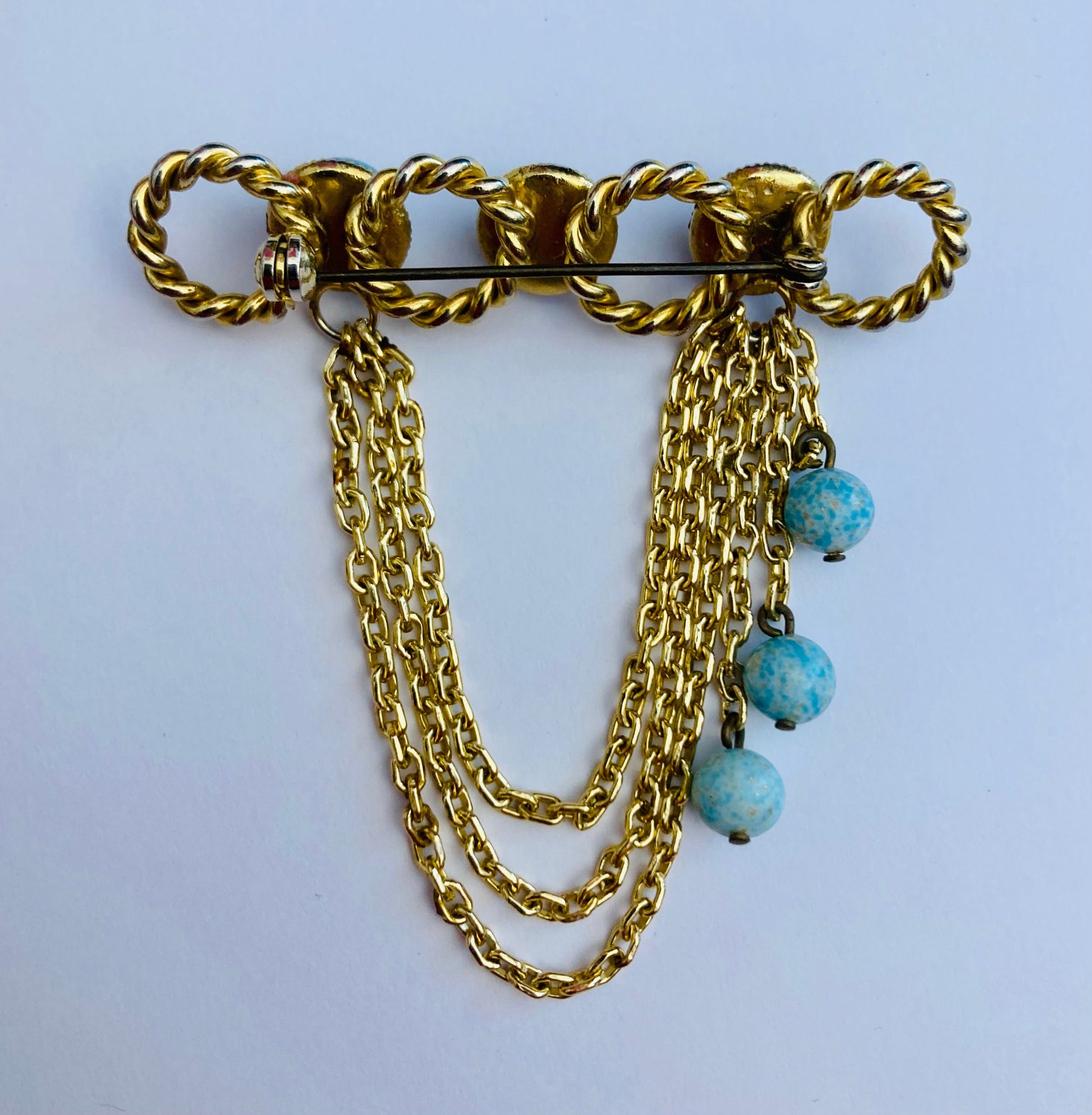 Spilla a catena 70s Alice In Vintage