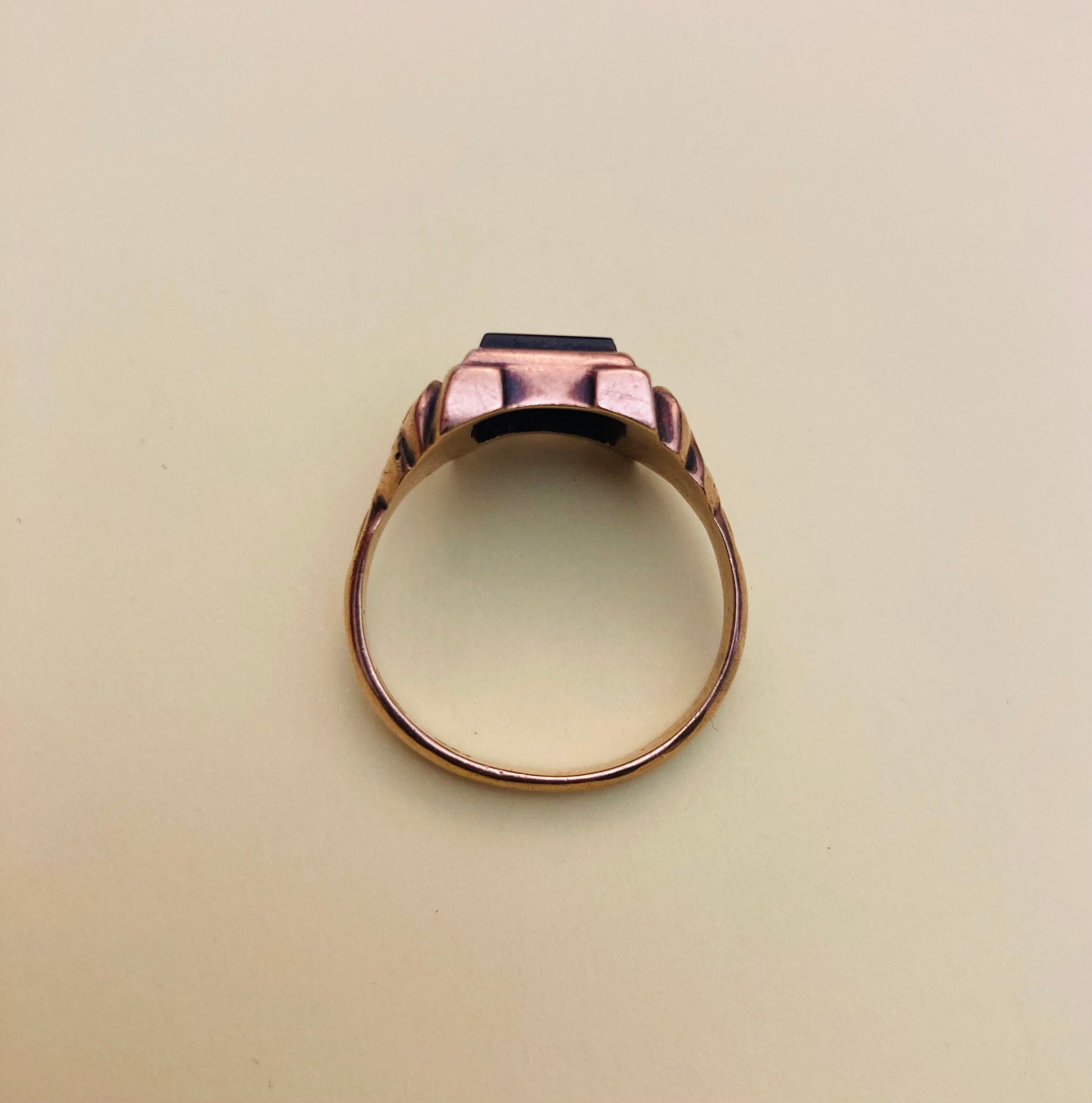 Anello uomo oro e onice Alice In Vintage