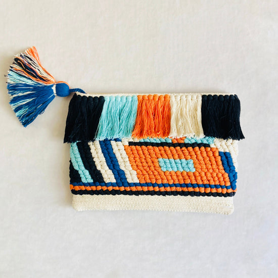 Hand bag tropical fringe Alice In Vintage