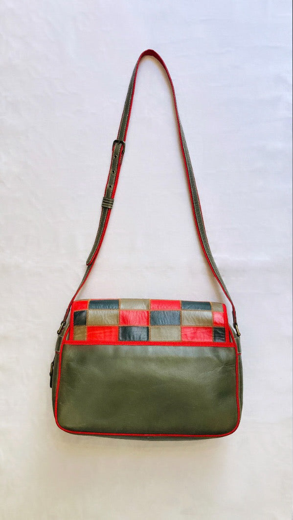 Cross body 80s patchwork Alice In Vintage