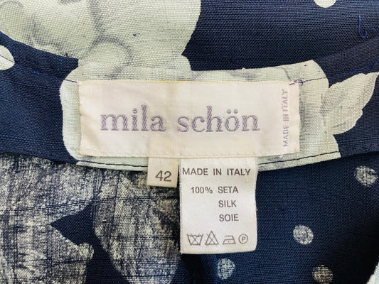 Mila Shön giacca seta 90s Alice In Vintage