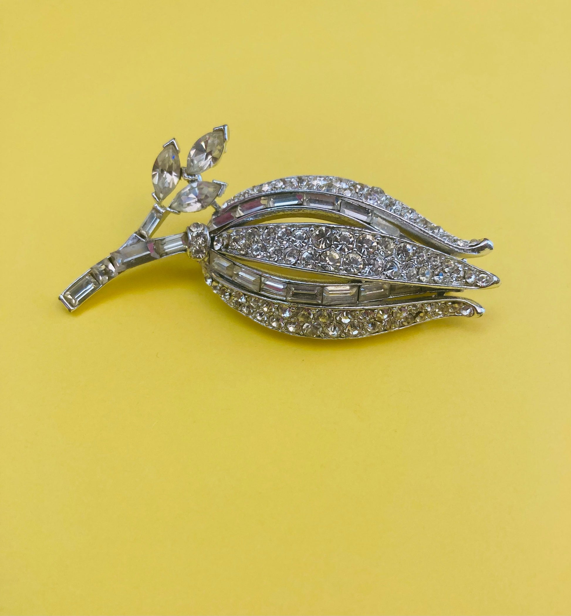 Spilla fiore strass 50s Alice In Vintage