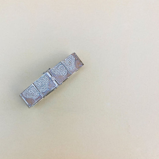 Bracciale 70s smalto e strass Alice In Vintage